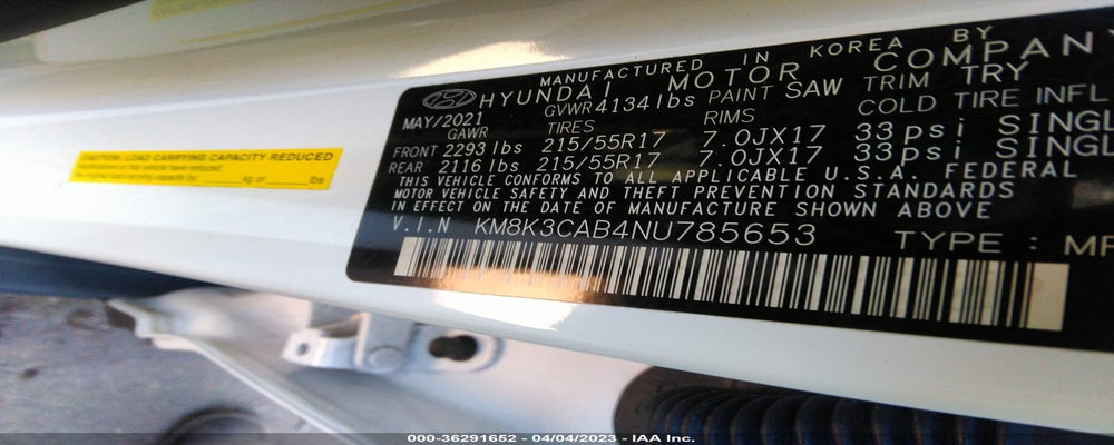 KM8K3CAB4NU785653 2022 HYUNDAI KONA photo no. 9