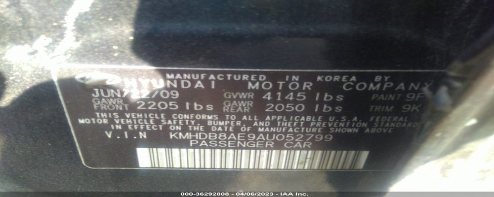 KMHDB8AE9AU052799 2010 HYUNDAI ELANTRA TOURING photo no. 9