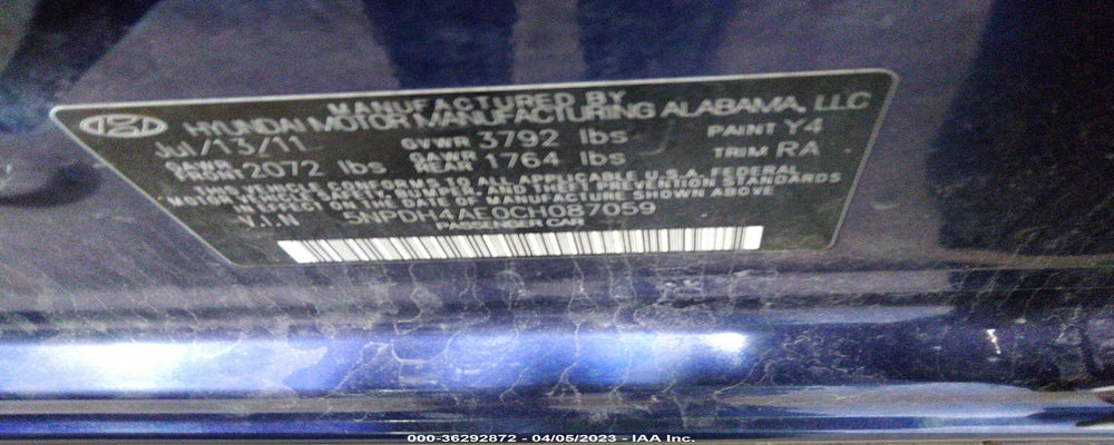 5NPDH4AE0CH087059 2012 HYUNDAI ELANTRA photo no. 9