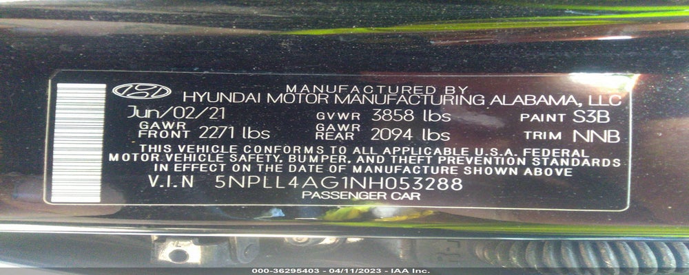 5NPLL4AG1NH053288 2022 HYUNDAI ELANTRA photo no. 9