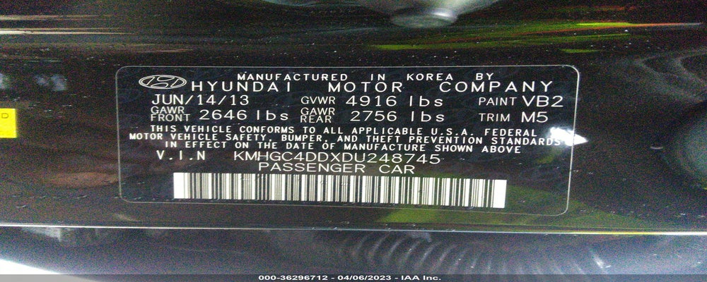 KMHGC4DDXDU248745 2013 HYUNDAI GENESIS photo no. 9