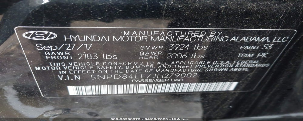 5NPD84LF7JH279002 2018 HYUNDAI ELANTRA photo no. 9