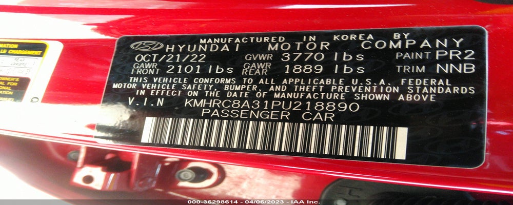 KMHRC8A31PU218890 2023 HYUNDAI VENUE photo no. 9