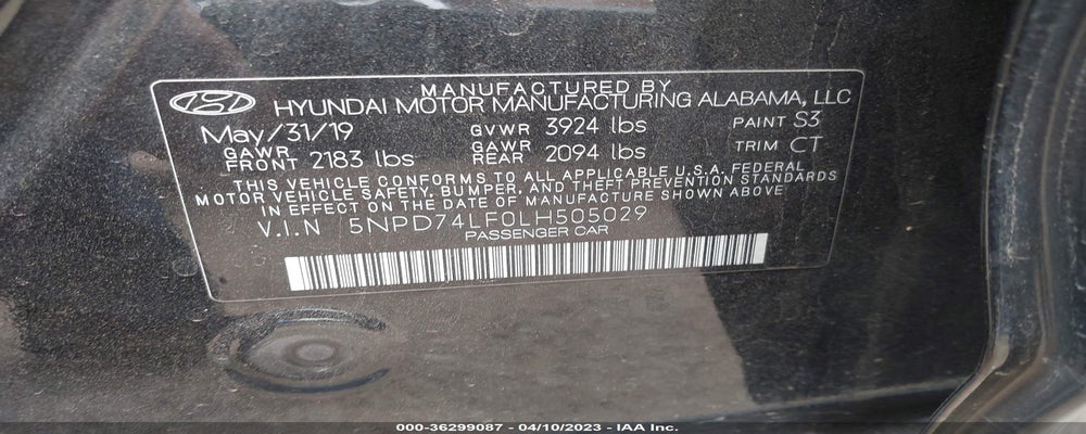 5NPD74LF0LH505029 2020 HYUNDAI ELANTRA photo no. 9