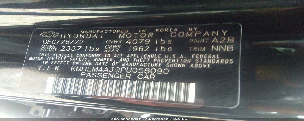 KMHLM4AJ9PU058090 2023 HYUNDAI ELANTRA photo no. 9
