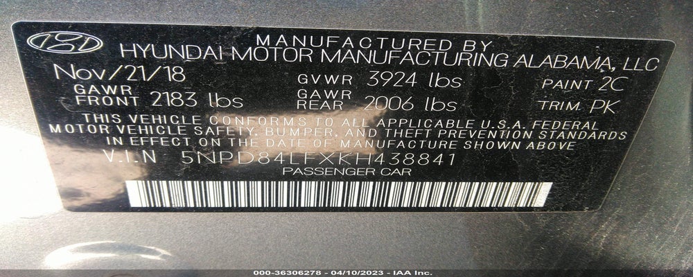 5NPD84LFXKH438841 2019 HYUNDAI ELANTRA photo no. 9