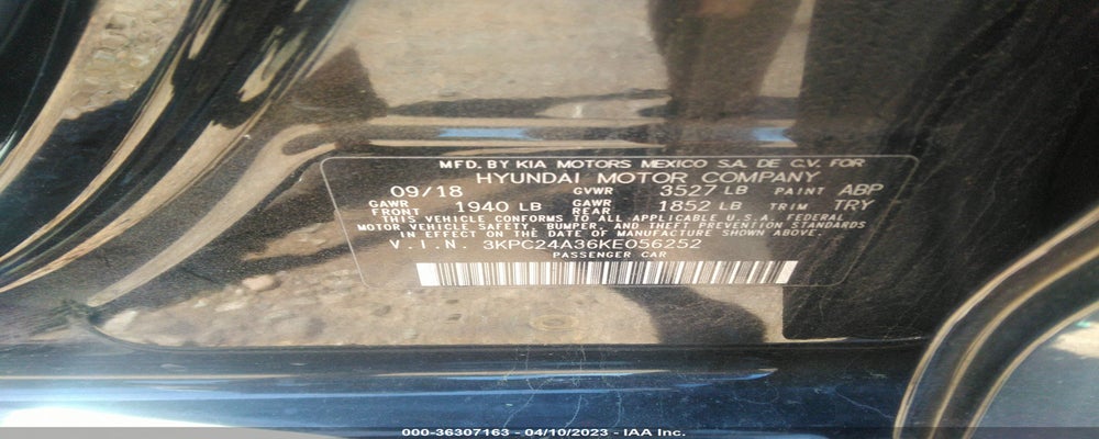 3KPC24A36KE056252 2019 HYUNDAI ACCENT photo no. 9