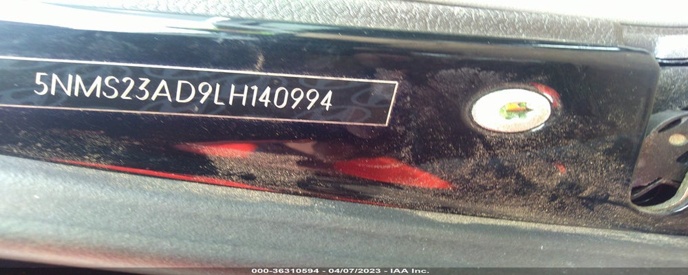 5NMS23AD9LH140994 2020 HYUNDAI SANTA FE photo no. 9