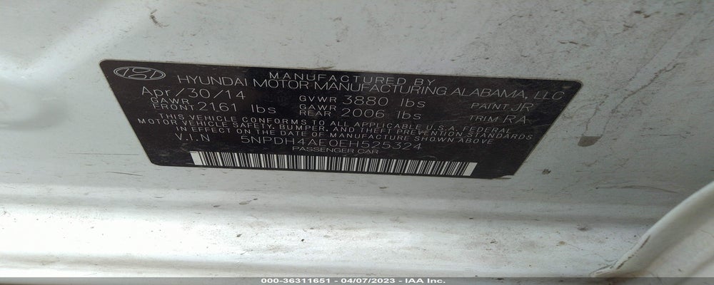 5NPDH4AE0EH525324 2014 HYUNDAI ELANTRA photo no. 9