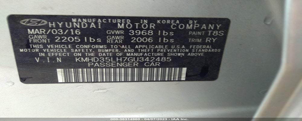 KMHD35LH7GU342485 2016 HYUNDAI ELANTRA GT photo no. 9