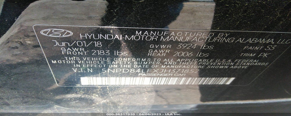 5NPD84LFXJH371852 2018 HYUNDAI ELANTRA photo no. 9