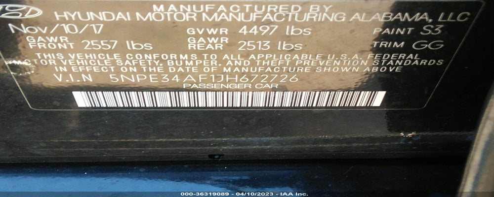 5NPE34AF1JH672726 2018 HYUNDAI SONATA photo no. 9
