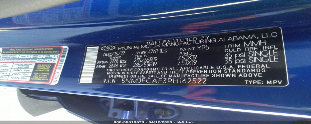 5NMJFCAE3PH162522 2023 HYUNDAI TUCSON photo no. 9