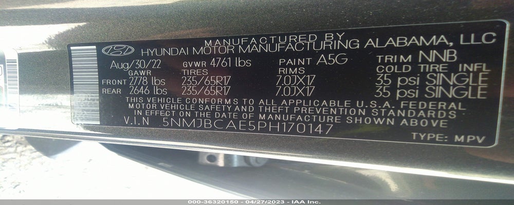 5NMJBCAE5PH170147 2023 HYUNDAI TUCSON photo no. 9