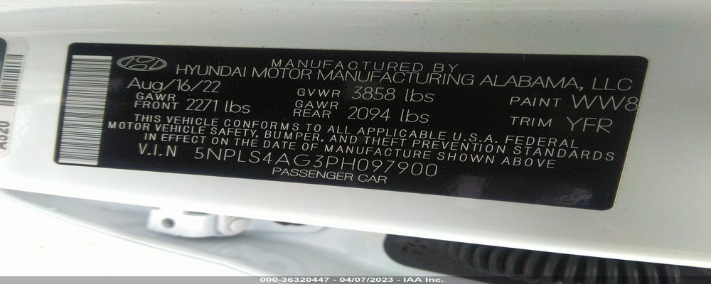 5NPLS4AG3PH097900 2023 HYUNDAI ELANTRA photo no. 9