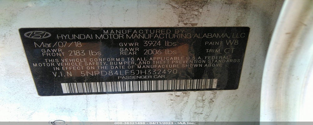 5NPD84LF5JH332490 2018 HYUNDAI ELANTRA photo no. 9