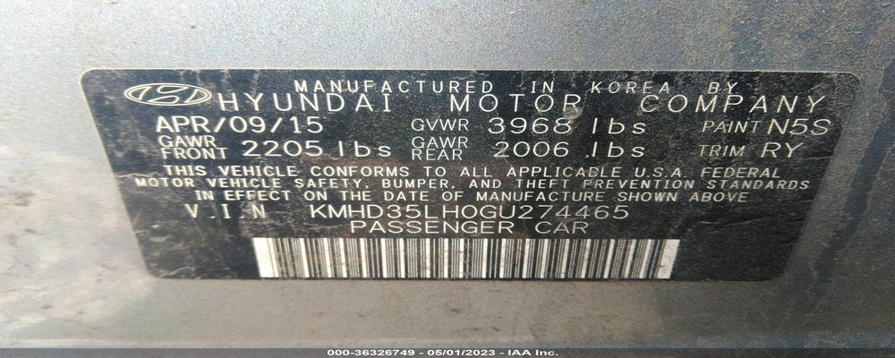 KMHD35LH0GU274465 2016 HYUNDAI ELANTRA GT photo no. 9