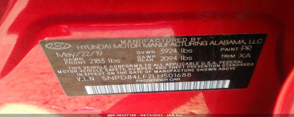 5NPD84LF2LH501688 2020 HYUNDAI ELANTRA photo no. 9