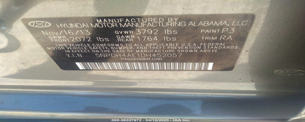 5NPDH4AE1DH452057 2013 HYUNDAI ELANTRA photo no. 9