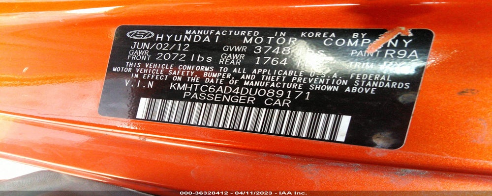 KMHTC6AD4DU089171 2013 HYUNDAI VELOSTER photo no. 9