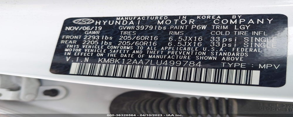 KM8K12AA7LU499784 2020 HYUNDAI KONA photo no. 9