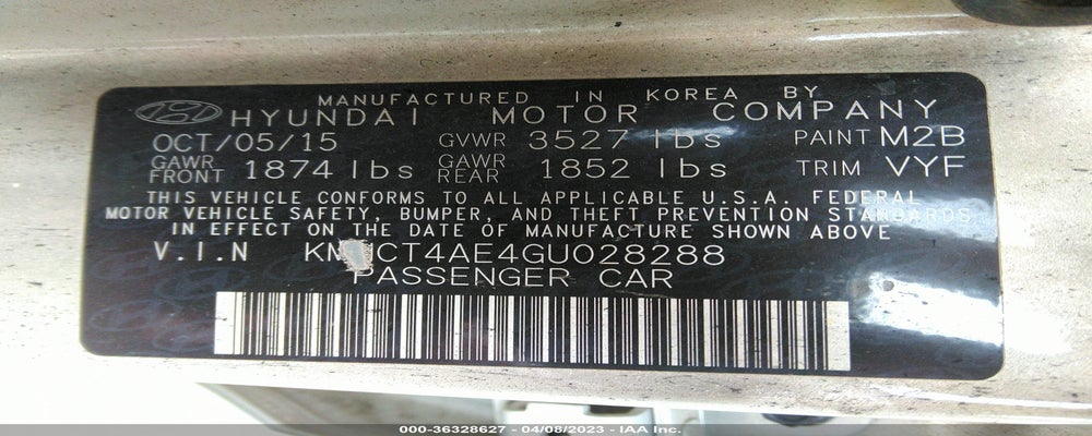 KMHCT4AE4GU028288 2016 HYUNDAI ACCENT photo no. 9
