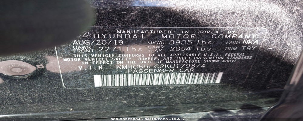 KMHC65LC2KU179874 2019 HYUNDAI IONIQ HYBRID photo no. 9