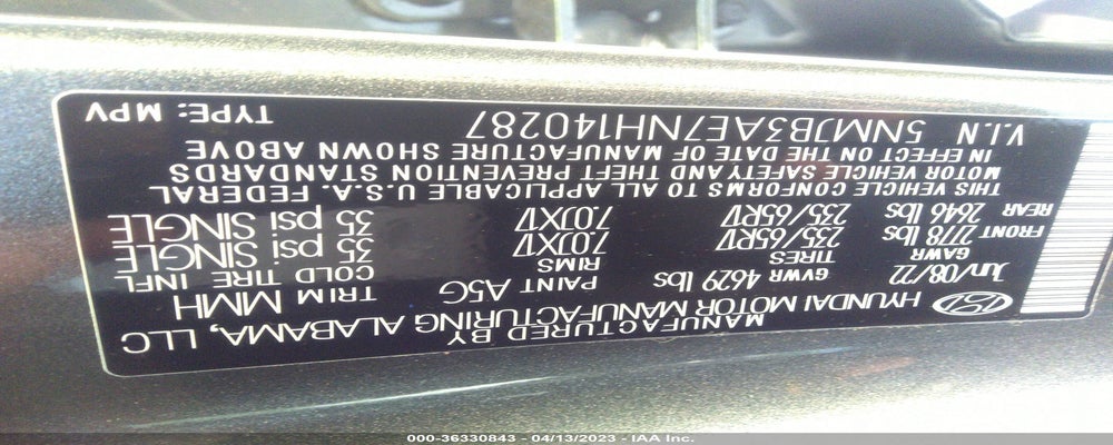 5NMJB3AE7NH140287 2022 HYUNDAI TUCSON photo no. 9