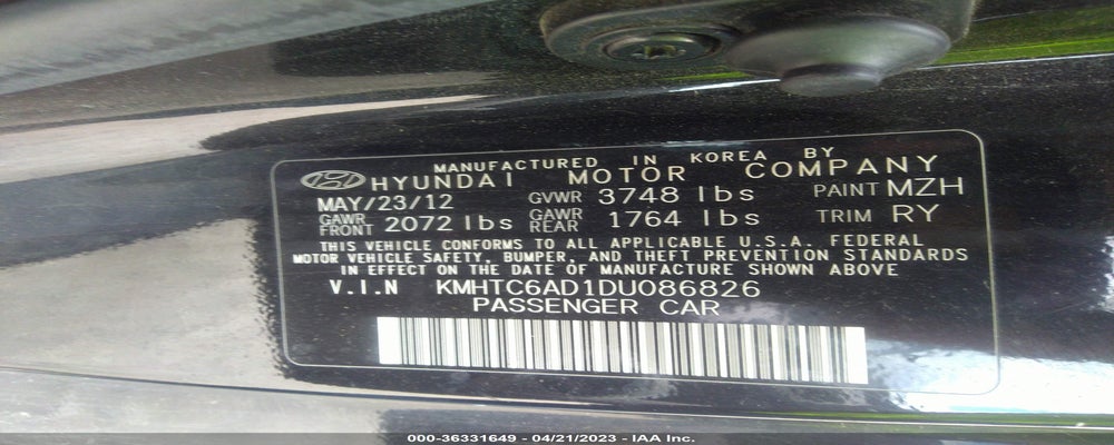 KMHTC6AD1DU086826 2013 HYUNDAI VELOSTER photo no. 9