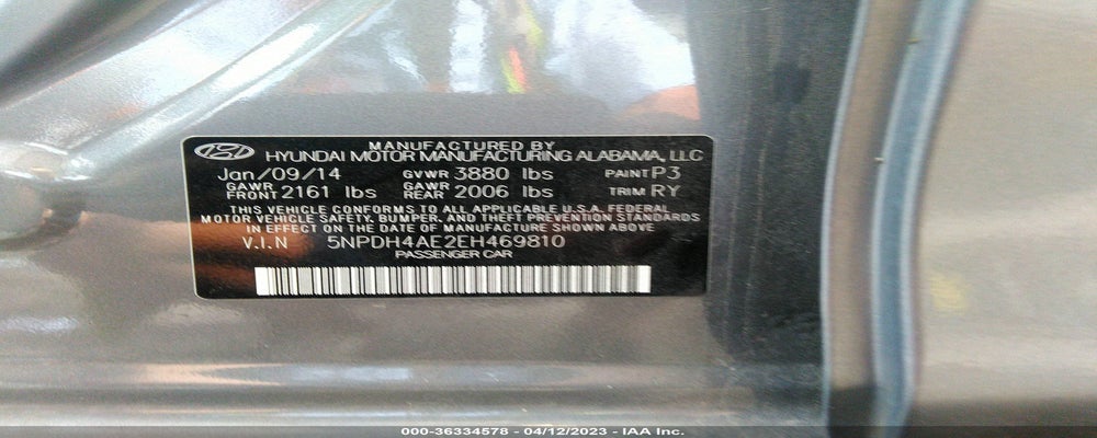 5NPDH4AE2EH469810 2014 HYUNDAI ELANTRA photo no. 9
