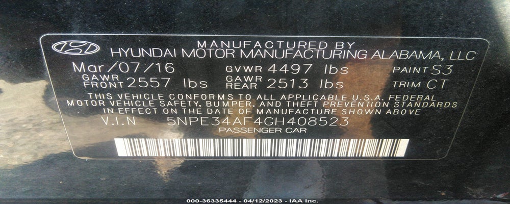 5NPE34AF4GH408523 2016 HYUNDAI SONATA photo no. 9