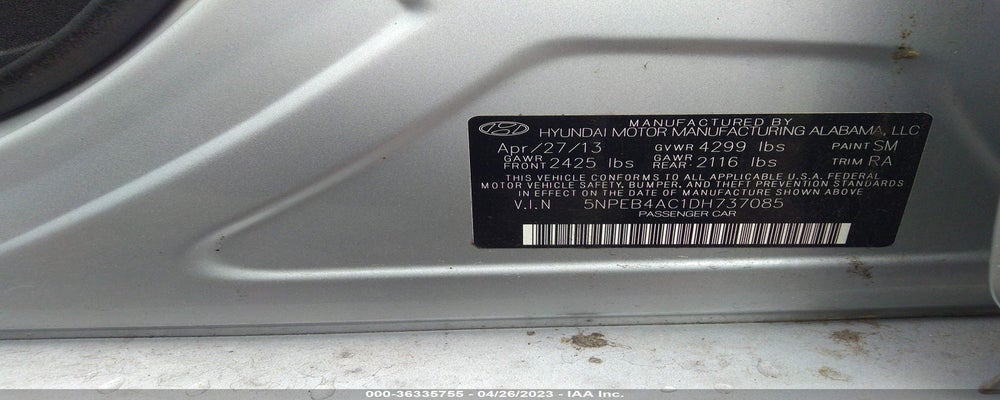 5NPEB4AC1DH737085 2013 HYUNDAI SONATA photo no. 9