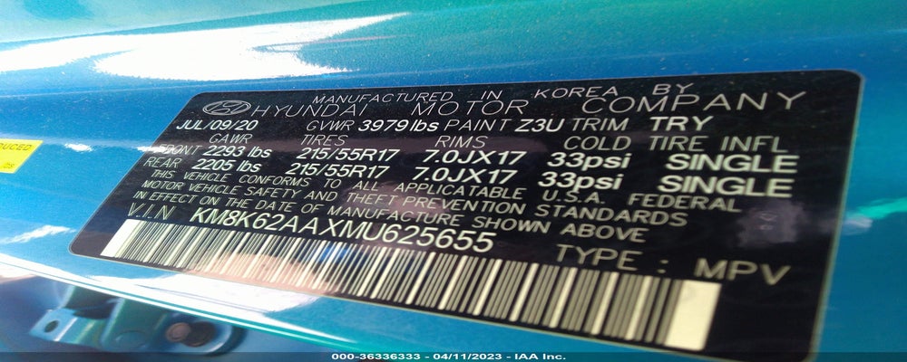 KM8K62AAXMU625655 2021 HYUNDAI KONA photo no. 9