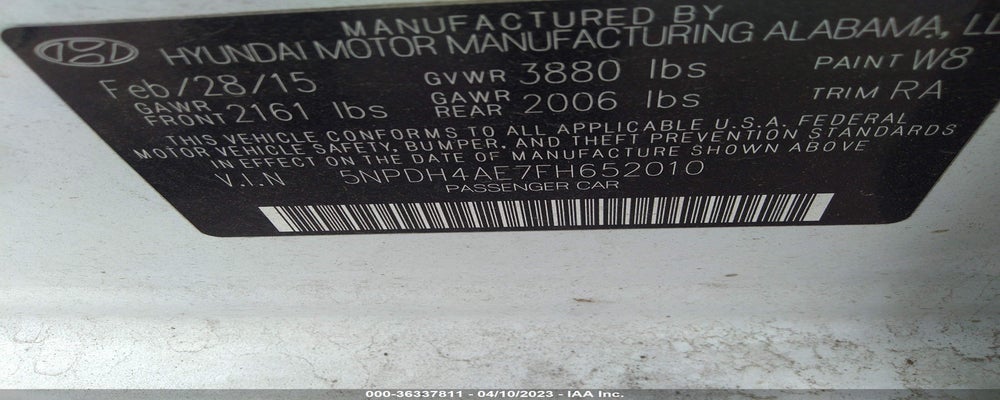 5NPDH4AE7FH652010 2015 HYUNDAI ELANTRA photo no. 9