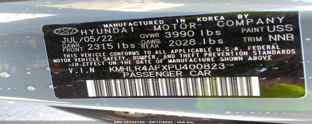 KMHLR4AFXPU400823 2023 HYUNDAI ELANTRA photo no. 9