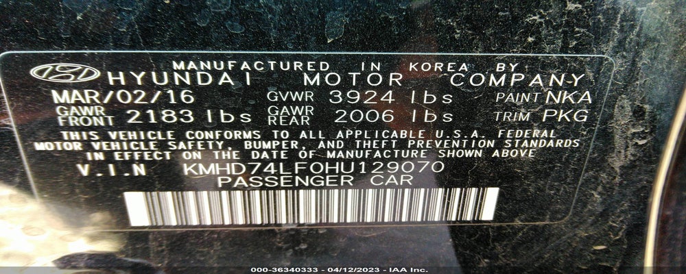 KMHD74LF0HU129070 2017 HYUNDAI ELANTRA photo no. 9
