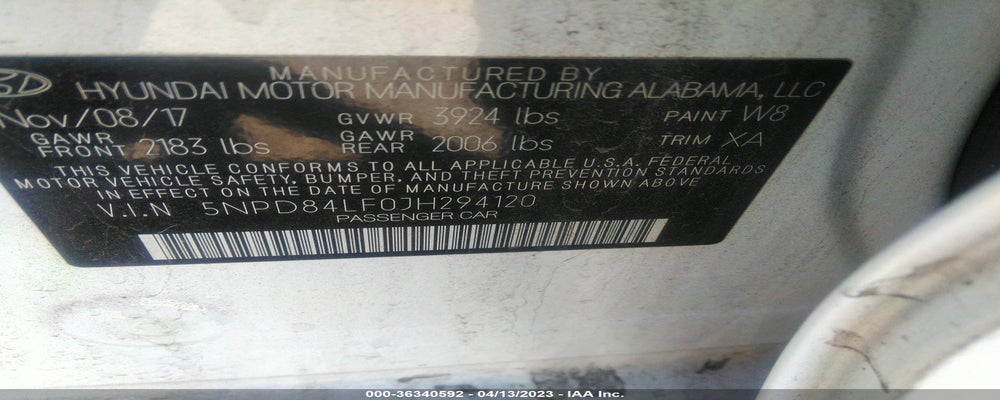 5NPD84LF0JH294120 2018 HYUNDAI ELANTRA photo no. 9