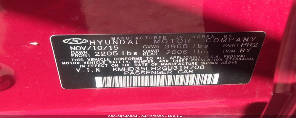 KMHD35LH2GU318708 2016 HYUNDAI ELANTRA GT photo no. 9