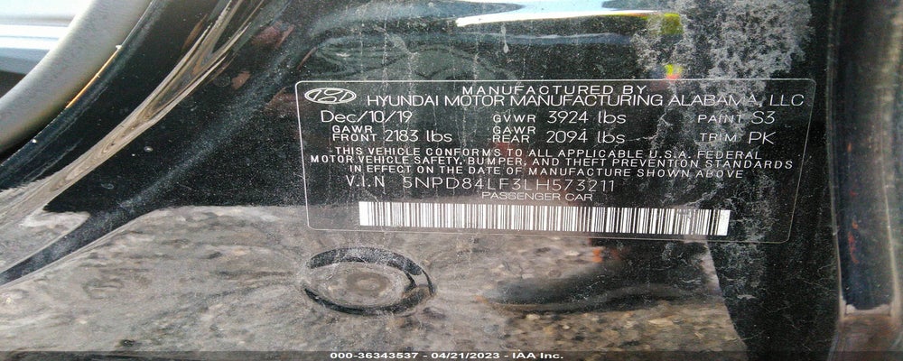 5NPD84LF3LH573211 2020 HYUNDAI ELANTRA photo no. 9