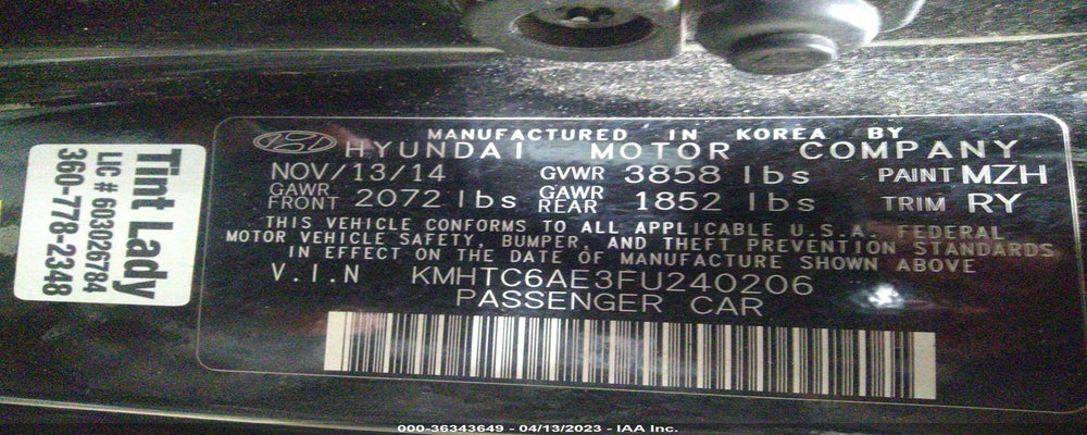KMHTC6AE3FU240206 2015 HYUNDAI VELOSTER photo no. 9