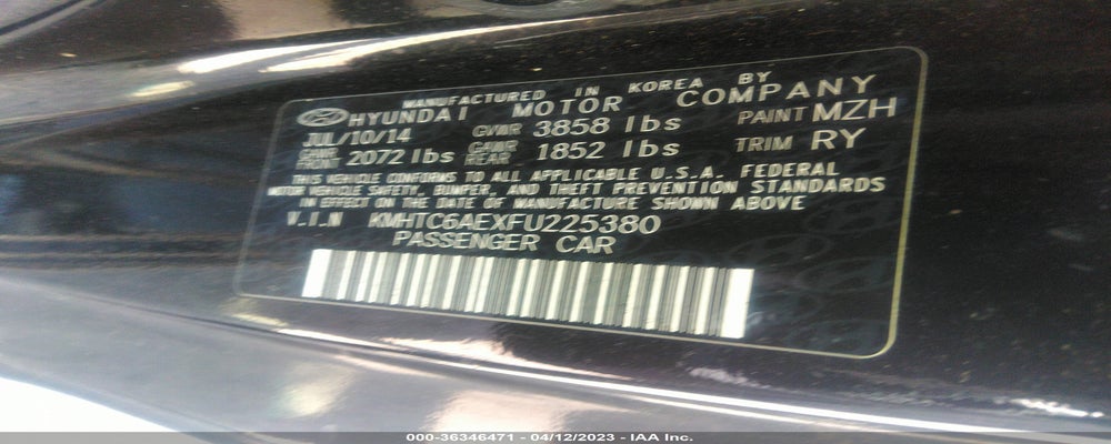 KMHTC6AEXFU225380 2015 HYUNDAI VELOSTER photo no. 9