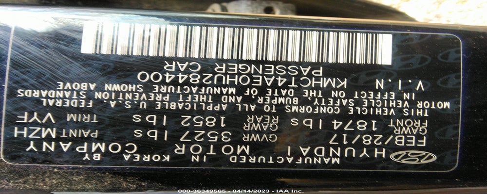KMHCT4AE0HU284400 2017 HYUNDAI ACCENT photo no. 9