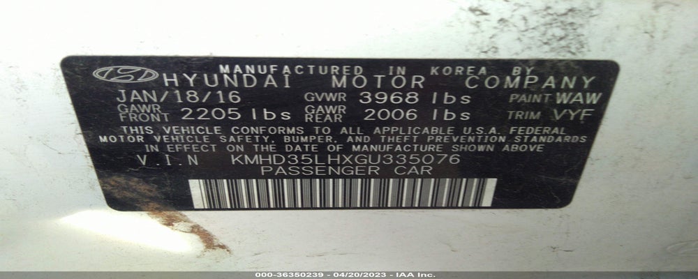 KMHD35LHXGU335076 2016 HYUNDAI ELANTRA GT photo no. 9