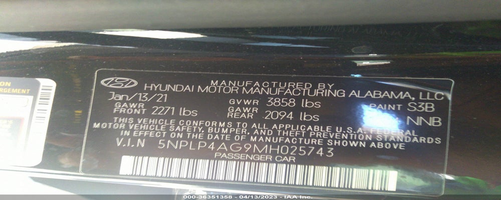 5NPLP4AG9MH025743 2021 HYUNDAI ELANTRA photo no. 9