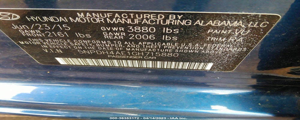 5NPDH4AE1GH715880 2016 HYUNDAI ELANTRA photo no. 9