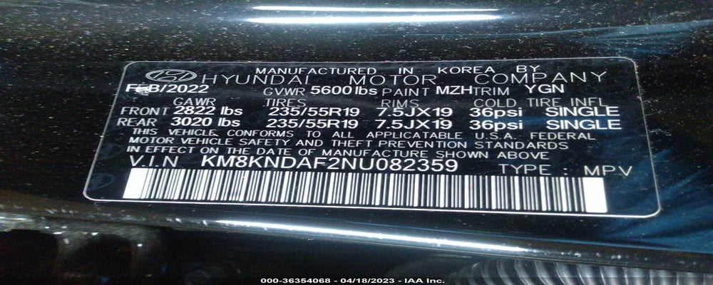 KM8KNDAF2NU082359 2022 HYUNDAI IONIQ 5 photo no. 9