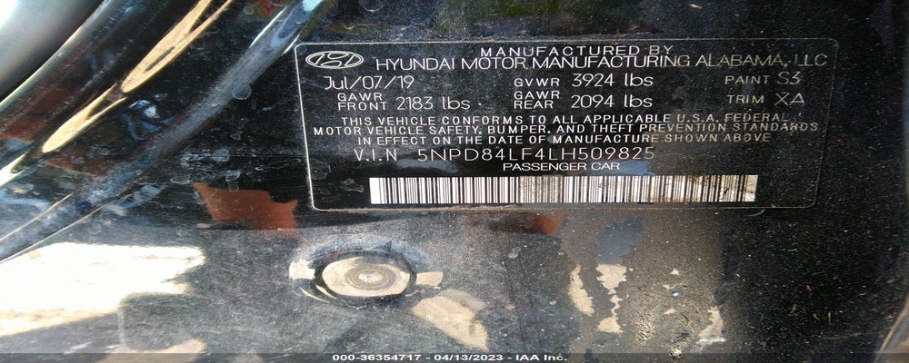 5NPD84LF4LH509825 2020 HYUNDAI ELANTRA photo no. 9