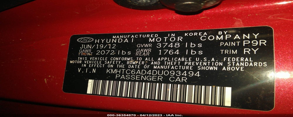 KMHTC6AD4DU093494 2013 HYUNDAI VELOSTER photo no. 9