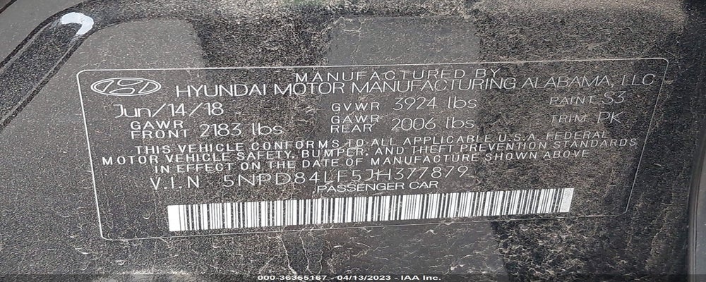 5NPD84LF5JH377879 2018 HYUNDAI ELANTRA photo no. 9