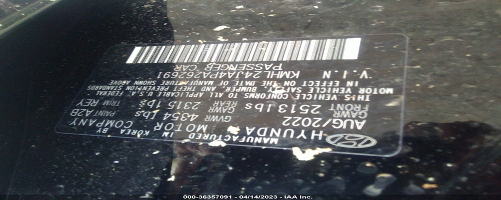 KMHL24JA4PA262691 2023 HYUNDAI SONATA photo no. 9